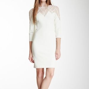 NWT Catherine Malandrino Ivory Long Sleeve Dress